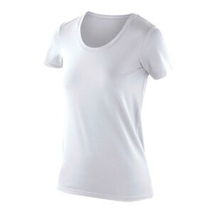 Spiro Womens/Ladies Impact Softex Short Sleeve T-Shirt / White